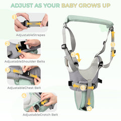 TOFFCAEA adjustable straps provide snug, balanced support for toddlers