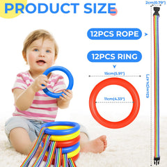 TOFFCAEA walking rope nylon rope provides durable, adjustable spacing for crowded classrooms.