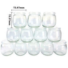 TOFOAN 6oz glass baby food jar with lids keeps portions fresh.
