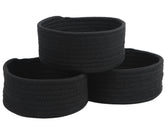 Togous small basket set of 3 on a shelf keeps items organized.