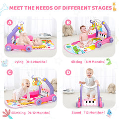 Toidgy tummy time soft fabric mat offers comfortable supervised play.