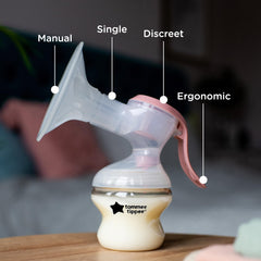 Tommee Tippee Closer to Nature 5oz bottle with measurement markers tracks expressed milk.