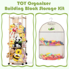 TOMSHUB building-block storage bag neatly stores blocks for quick access.