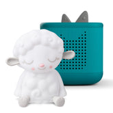 Tonies Toniebox 2 front view in tropical teal supports independent play