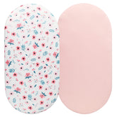 Tontukatu bassinet sheet 2pack cars print for playful nursery styling and comfortable naps