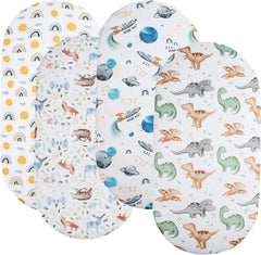 Tontukatu bassinet sheet sun pattern offers cozy, breathable comfort for naps.