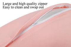 Three-pack display of universal-fit nursing pillow covers