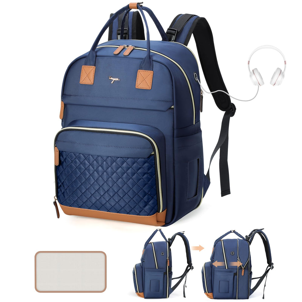 Tonyeee diaper bag backpack expandable-capacity for twins on the go.