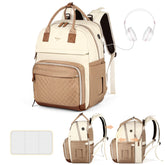 Tonyeee diaper bag backpack expandable main compartment for twins travel