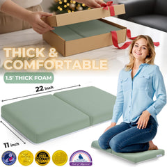Toodly elbow rest pad bath time setup demonstrating stable elbow relief during washing