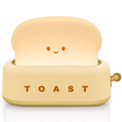 TOOGE toaster lamp with a smile offers a cozy night light for kids.
