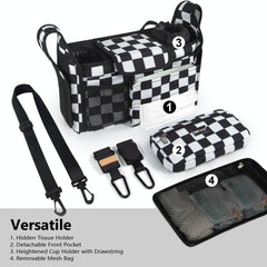TopDesign detachable mesh bag adds extra laundry or diaper storage.