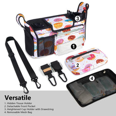 TopDesign Donuts organizer with detachable mesh bag for easy washing and storage