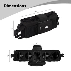 TOPDesign double insulated cup holders keep bottles warm or cool on the go.
