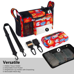 TOPDesign universal organizer side view showing secure-fit straps
