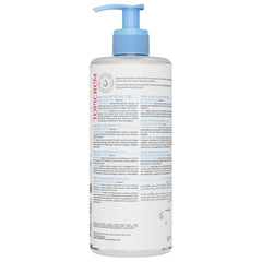 Topicrem 2-in-1 cleansing gel 500ml packaging highlights organic baby care formula