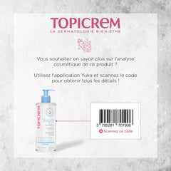 Topicrem 2-in-1 cleansing gel 500ml pump demonstrates easy daily baths