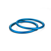 TOPIND aluminium baby sling rings close-up in silver finish for durable carriers.