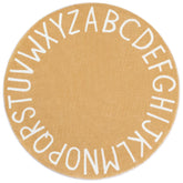 Topotdor Alphabet Round Rug for learning letters in a cozy space.