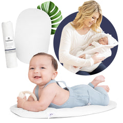 Topponcino Montessori design promotes natural feeding positioning for baby.