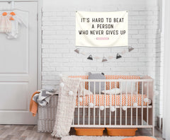 Topthink inspirational banner decor brightens a doorway for a welcoming space.