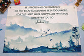 Topthink Bible Verse Banner beige rectangle for nursery walls