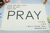 Topthink Bible Verse Banner rectangular hangs as uplifting nursery wall decor