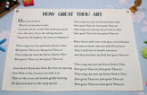 Topthink Christian Hymn banner hangs above crib to create nursery focal point.