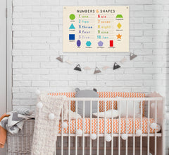 Topthink education banner playroom decor supports early recognition through visuals