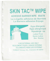 Torbot Skin-Tac-H adhesive barrier wipes packaging front for easy base preparation.