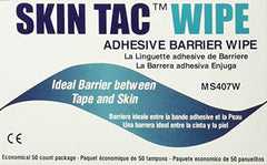 Close-up of Torbot Skin-Tac-H wipes showing clear tacky texture for barrier base.