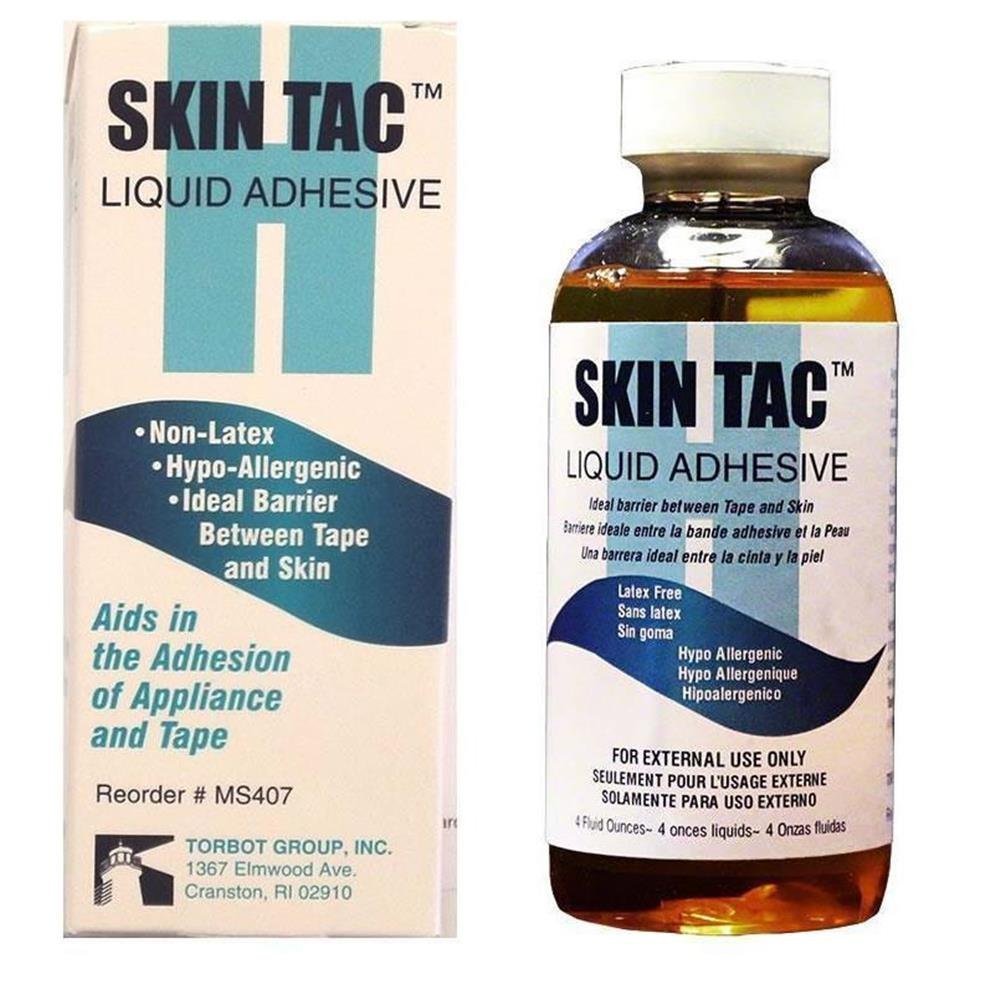 Torbot Skin-Tac liquid adhesive barrier prepares skin for tapes and dressings.