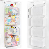 Toread over-the-door organiser demonstrates door-safe suspension for plush toy storage and clutter-free bedrooms