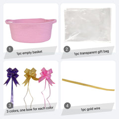TORMAYS HOME cotton rope storage bin in white keeps nursery essentials organized.