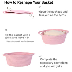 TORMAYS HOME ready-to-fill gift basket with satin ribbon for quick gifting.