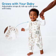 TotAha 0.5 TOG breathable fabric keeps baby cool on warm nights.