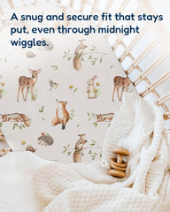 TotAha bassinet sheet in calming colors for a soothing space