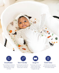 TotAha fitted sheet with 3 inch pockets for secure fit