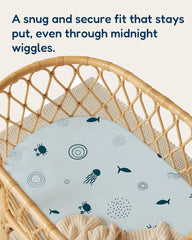 TotAha stylish prints and calming colors enhance nursery decor and soothe baby.