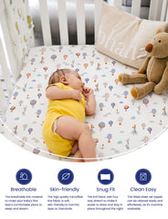 TotAha premium crib sheets with sailboat pattern for calming naps