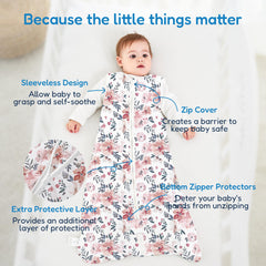 TotAha Sleep Sack back view shows roomy fit for safe, comfortable nights