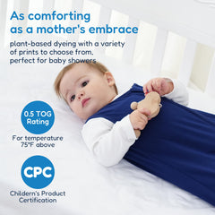 Breathable knit TotCare fabric on TotAha Sleep Sack