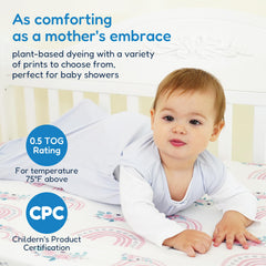 TotAha Sleep Sack chin guard protects baby's skin during transitions.