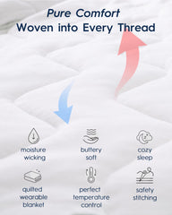 TotAha Toddler Sleep Sack chin guard protects skin during sleep.
