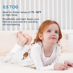 TotAha Sleep Sack with Feet 12m-2t supports natural toddler movement.