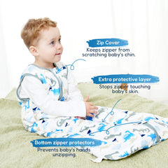TotAha Sleep Sack showing hip room design for natural movement
