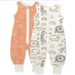 TotAha toddler sleep sack with legs, closed design for secure warmth during sleep.