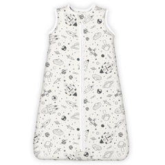 TOTBASIC sleep sack fabric close-up shows soft knit texture for cozy sleep.