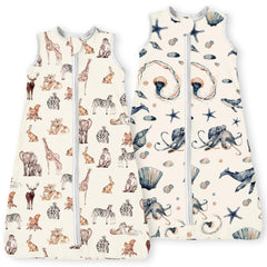 TotBasic sleep sack with a 2-way zipper for easy changes.