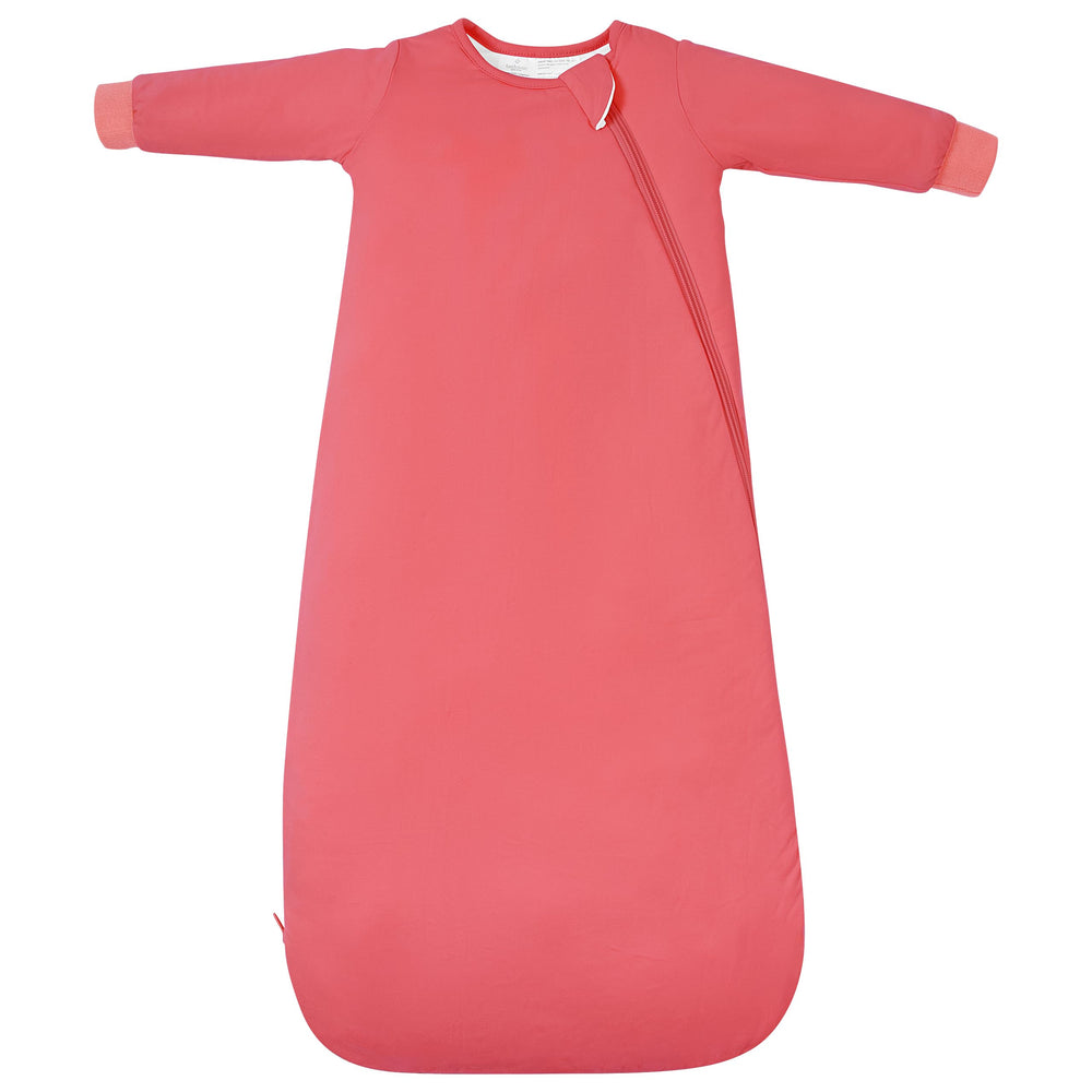TOTBASIC baby sleep sack Apple Blossom front view showing warm long sleeves